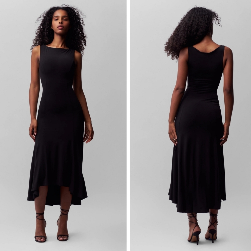 Elegant Black Sleeveless Dress